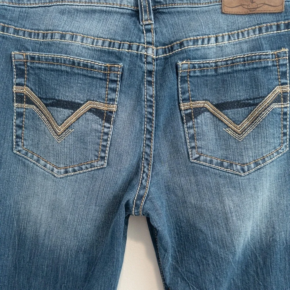 Cody James Jeans Women 30 x 32 Blue Wide Leg Western Bootcut Denim Ranch Cowgirl